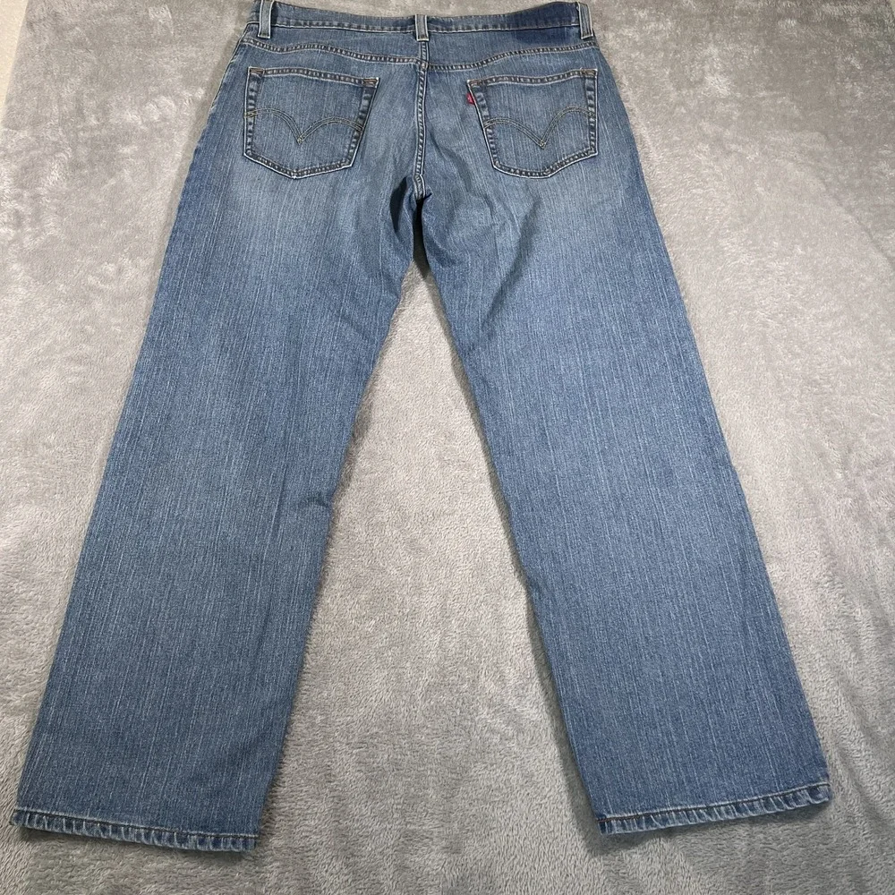 Levis 559 Jeans Mens 36x32 (Fits 38x30) Blue Relaxed Straight‎ Mid Rise Y2K